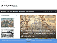 Tablet Screenshot of elretohistorico.com